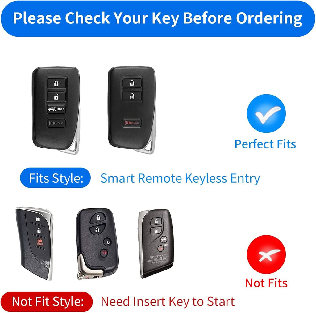 Carbon Fiber Key Fob Cover for Lexus LX570 RX450h RX350 IS350 GS LC RC | Premium Key Case