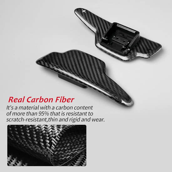 Carbon Fiber Paddle Shifter Extension Fits C8 - 2020-2024 | Premium Racing Upgrade