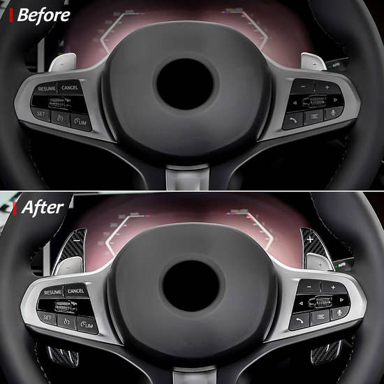 Carbon Fiber Paddle Shifter Extension for BMW 2 3 4 5 6GT 7 8 Series e| Premium Racing Upgrade