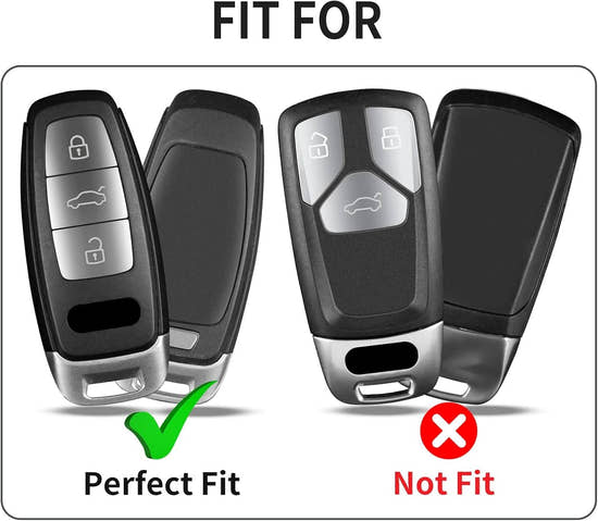 T-carbon Key Fob Cover Fits Audi A7 Q7 RS7 SQ7 2019-2025