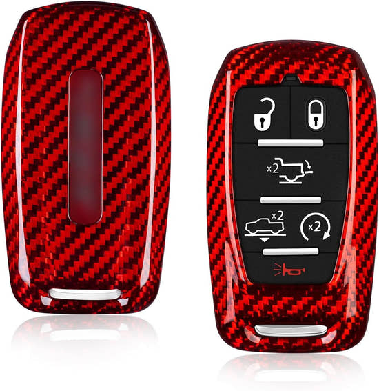 T-carbon Carbon Fiber Key Fob Protector fits for Ram 1500 2500 3500