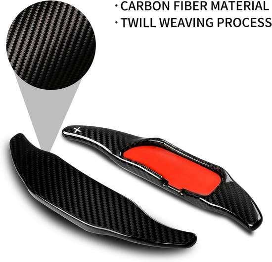 T-carbon Genuine Carbon Fiber Paddle Shifter Extension for Mercedes Benz AMG