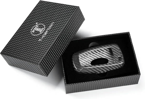 Premium Carbon Fiber Key Fob Cover for Ford F150 F250 F350 - Lightweight Protection Case