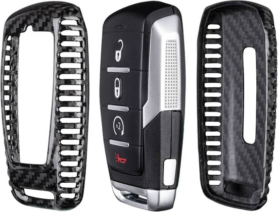 T-carbon Carbon Fiber Key Fob Protector fits for Ram 1500 2500 3500
