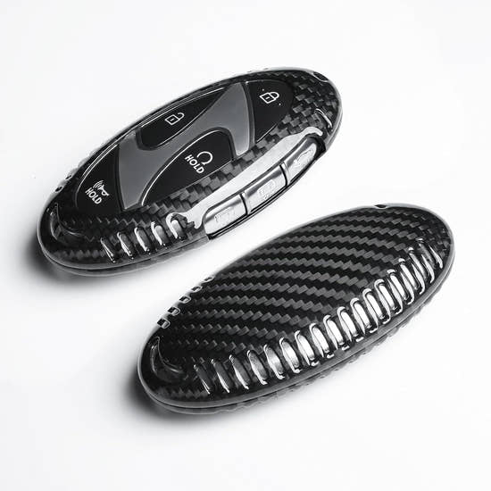 T-carbon Real Carbon Fiber Key Cover for Hyundai Ioniq 6 | Premium Protection Case
