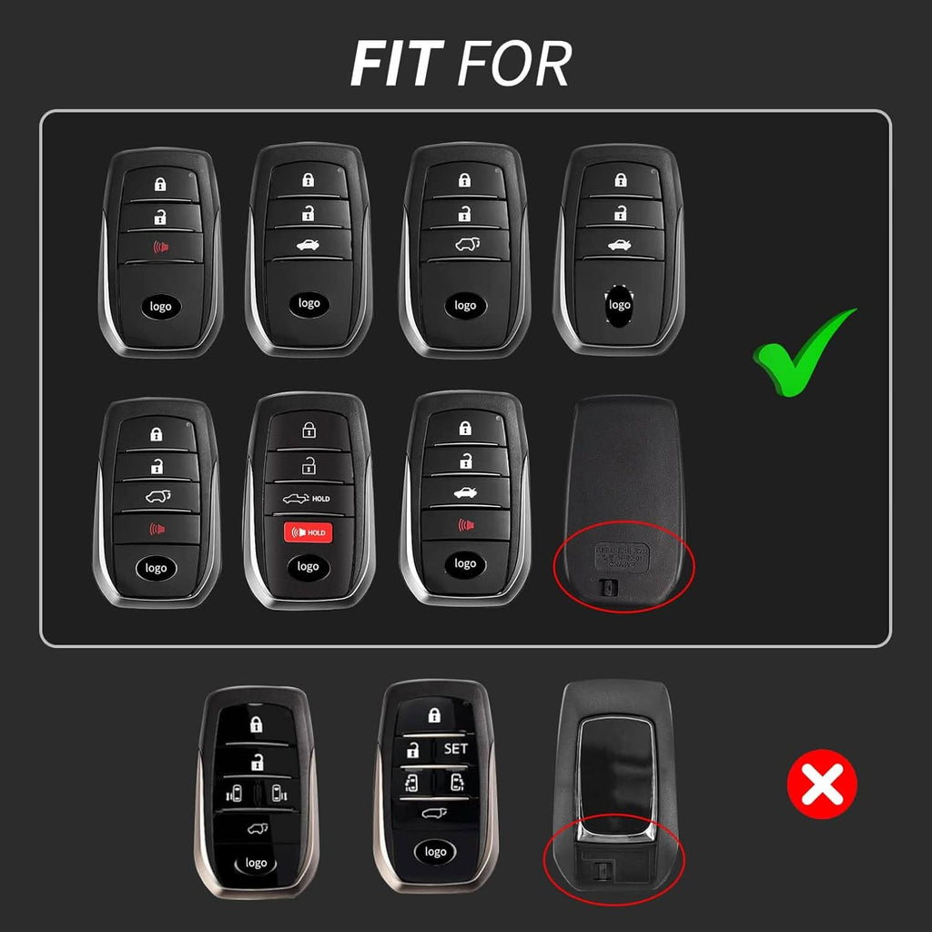 Premium Carbon Fiber Key Fob Cover for Toyota Tundra 2022-2024 | Sienna 2021-2023 | Sequoia 2023-2024