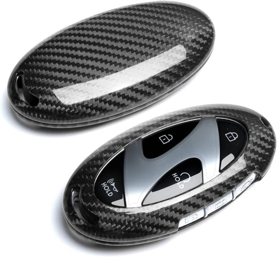 T-carbon Real Carbon Fiber Key Cover for Hyundai Ioniq 6 | Premium Protection Case