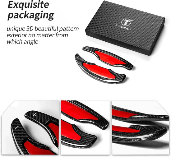 Carbon Fiber Paddle Shifter Extensions for Cadillac ATS 2013-2020 | Premium Steering Wheel Upgrade