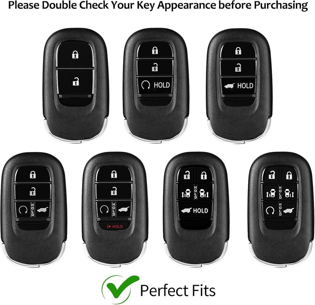 T-carbon Key Fob Cover Fits for Accord Civic HR-V CR-V Pilot Sport SI EX EX-L