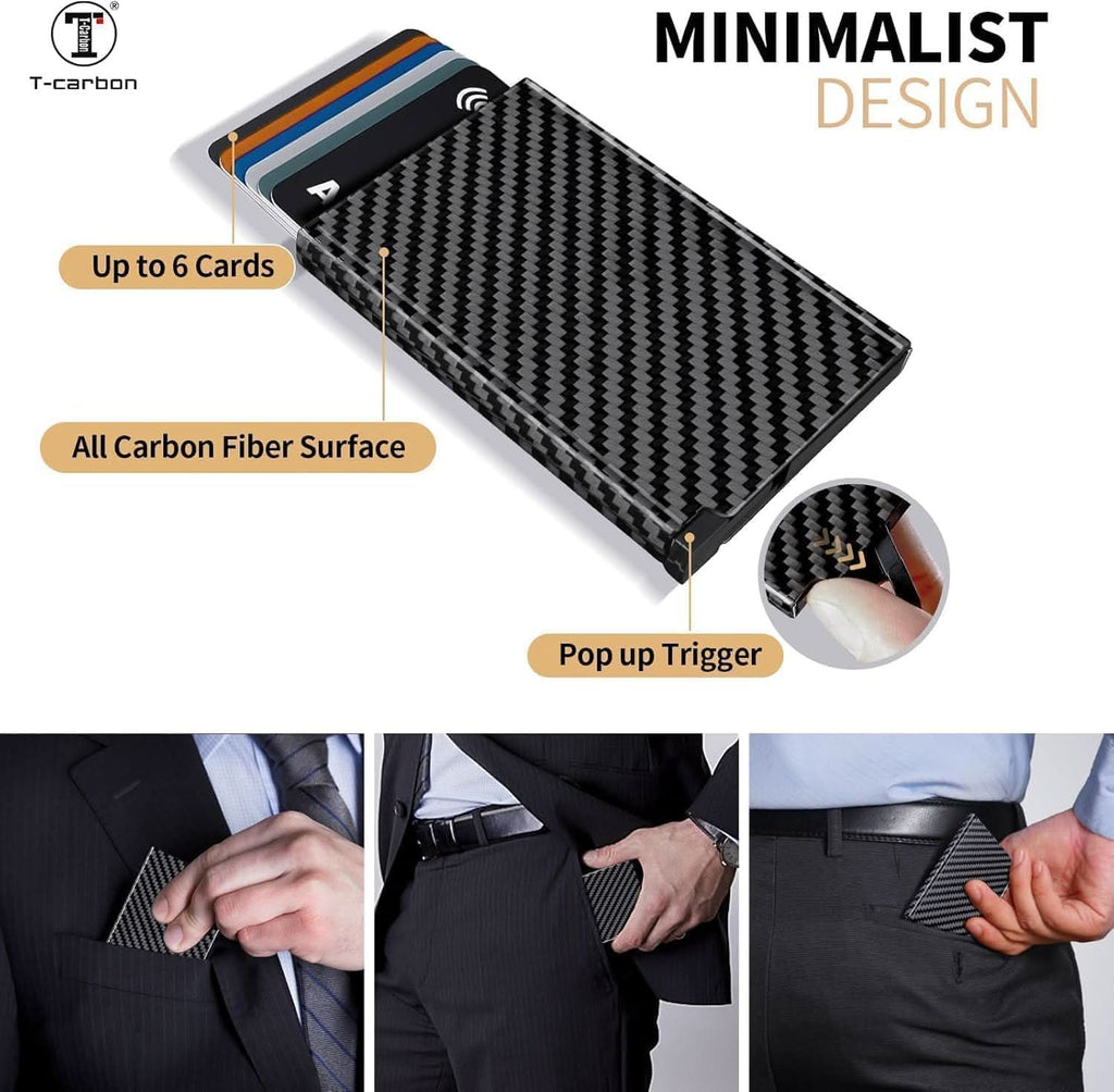 T-carbon Carbon Fiber Credit Card Holder