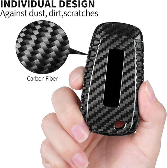 T-carbon Carbon Fiber Key Fob Cover Fits for Ford Bronco Raptor