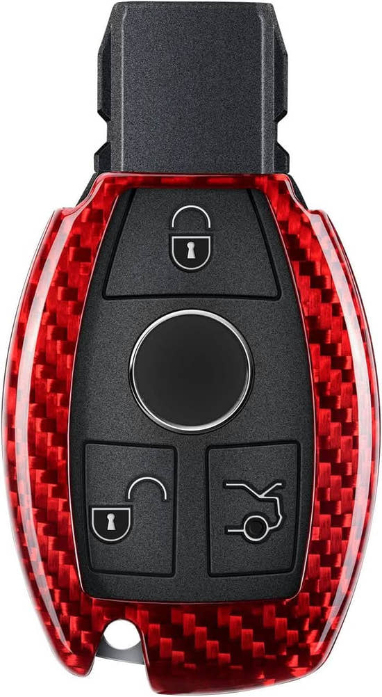 T-carbon Carbon Fiber Key Fob Cover Fits for Benz A B C E S G M V Class