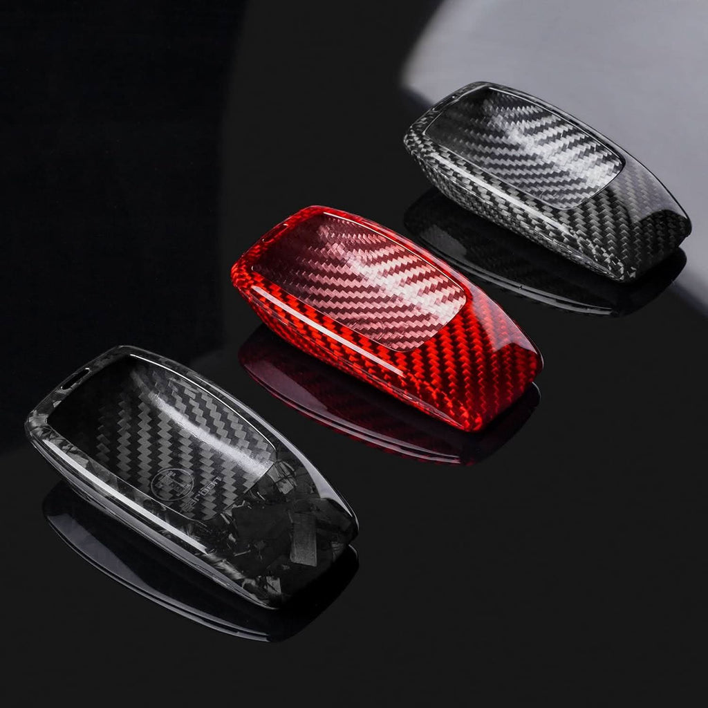 T-carbon Glass Fiber Key Fob Cover fits for Mercedes Benz