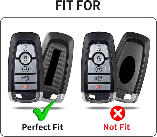 T-carbon Carbon Fiber Key Fob Cover Fits for Ford Bronco Raptor