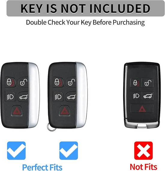 T-Carbon Premium Carbon Fiber Key Fob Cover for Land Rover & Jaguar - Protective Key Case Shell