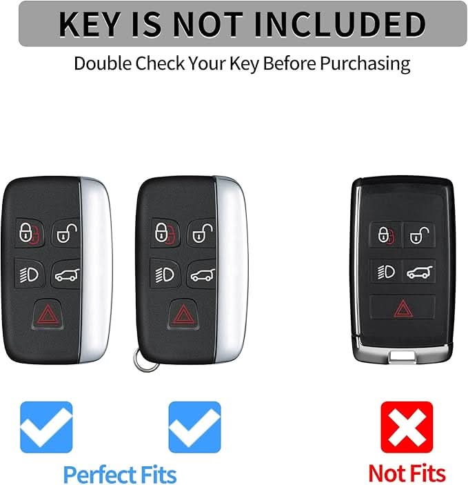 T-Carbon Premium Carbon Fiber Key Fob Cover for Land Rover & Jaguar - Protective Key Case Shell