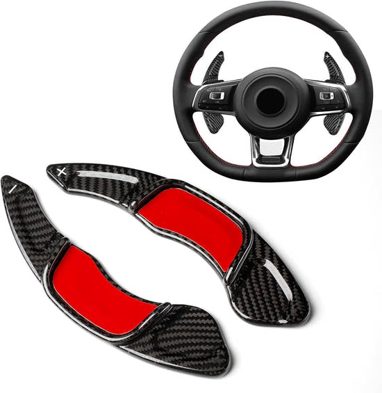 T-carbon Paddle Shifter Extensions Fits Volkswagen MK7