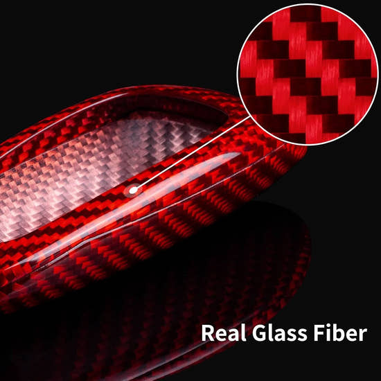 Carbon Fiber Key Fob Cover for Hyundai Palisade- Real Glass Fiber Protector
