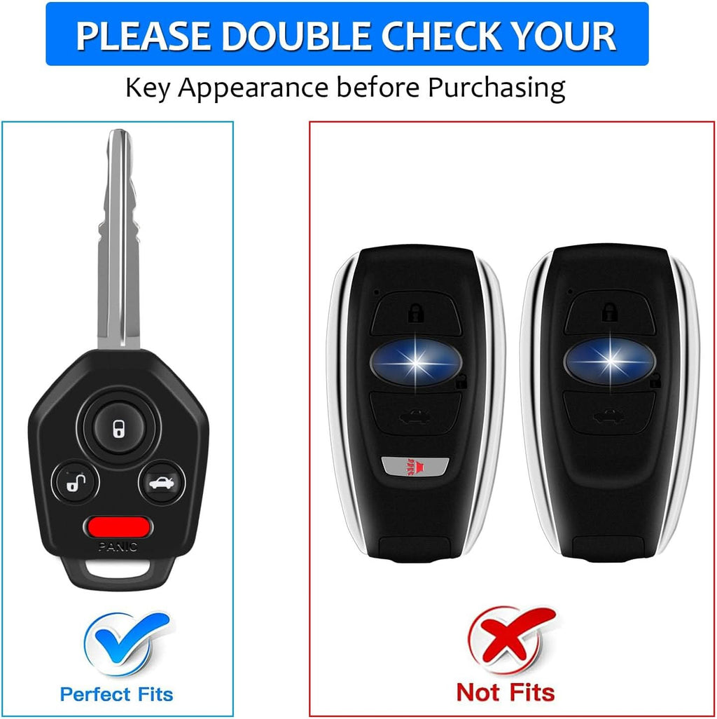 Carbon Fiber Key Fob Cover for Subaru WRX BRZ Impreza Outback Forester - Premium Protective Case