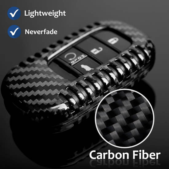 T-carbon Key Fob Cover Fits for Accord Civic HR-V CR-V Pilot Sport SI EX EX-L