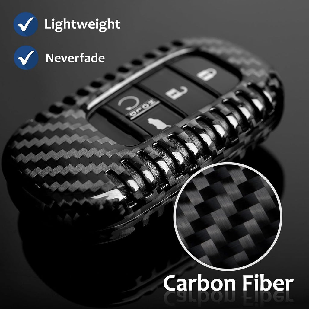 T-carbon Key Fob Cover Fits for Accord Civic HR-V CR-V Pilot Sport SI EX EX-L