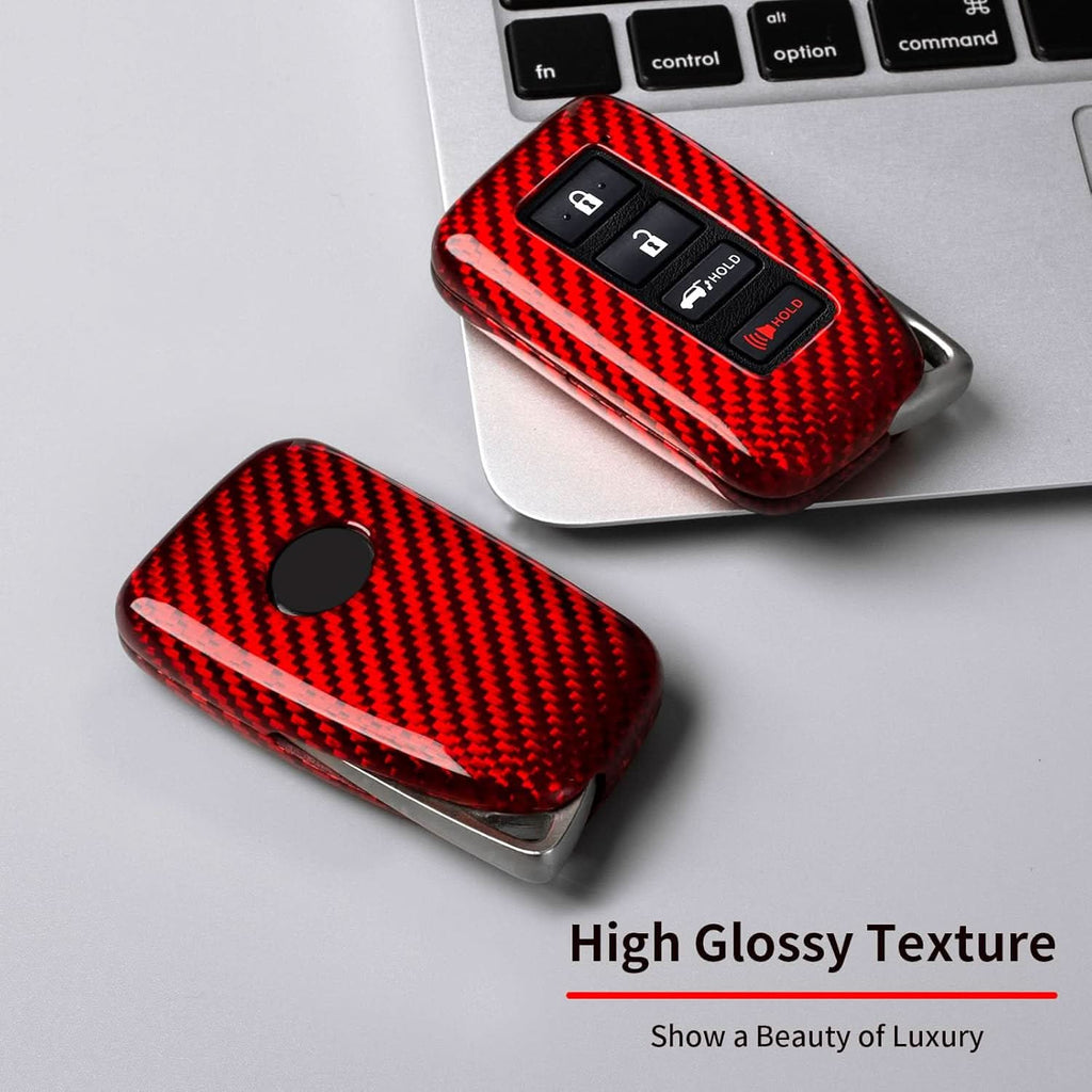 Carbon Fiber Key Fob Cover for Lexus LX570 RX450h RX350 IS350 GS LC RC | Premium Key Case