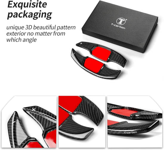 T-carbon Real Carbon Fiber Paddle Shifter for Audi Q6 E-tron 2025