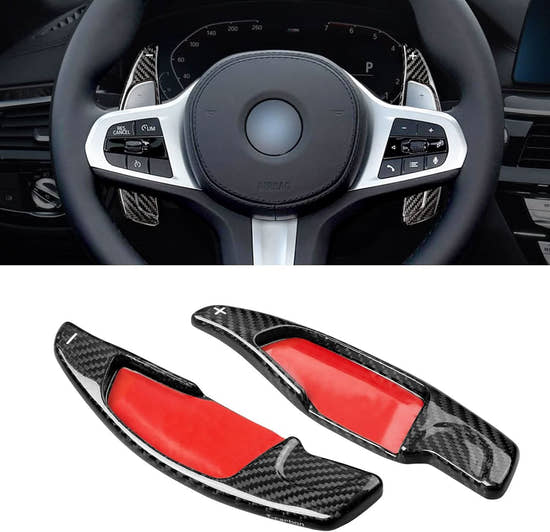 Carbon Fiber Paddle Shifter Extension for BMW 2 3 4 5 6GT 7 8 Series e| Premium Racing Upgrade