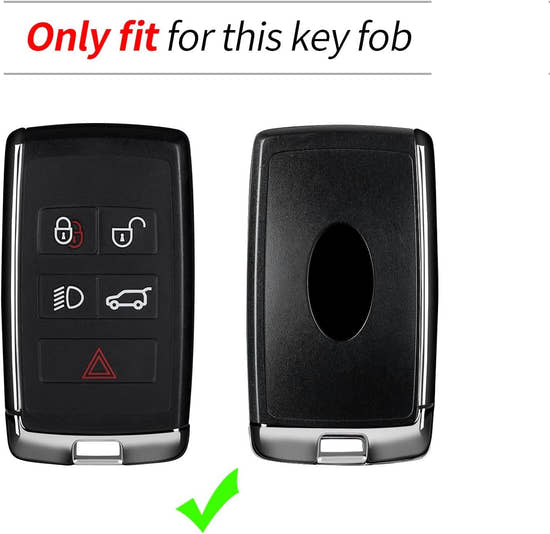 T-Carbon Premium Carbon Fiber Key Fob Cover for Land Rover & Jaguar - Protective Key Case Shell