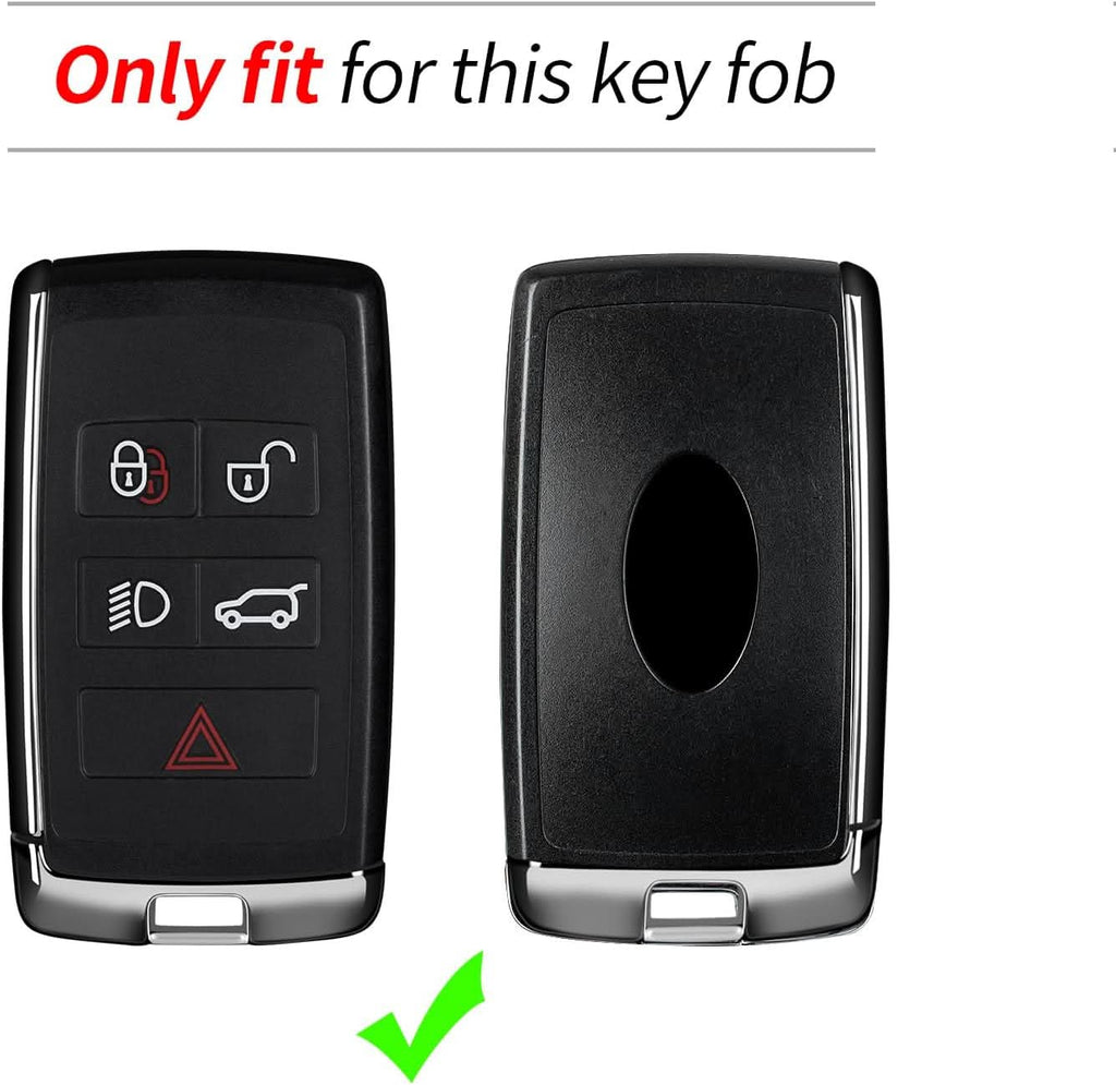 T-Carbon Premium Carbon Fiber Key Fob Cover for Land Rover & Jaguar - Protective Key Case Shell