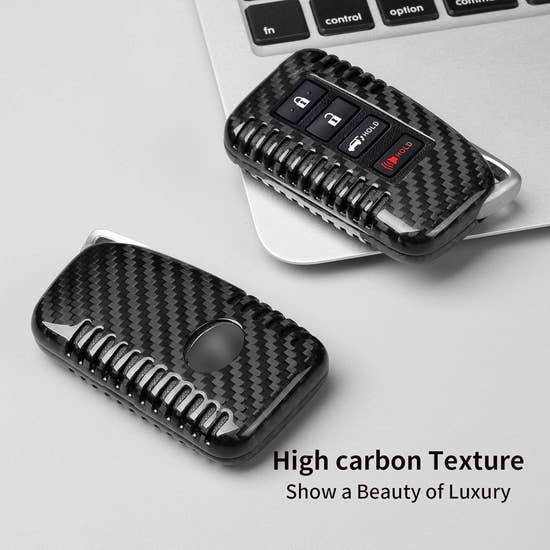 Carbon Fiber Key Fob Cover for Lexus LX570 RX450h RX350 IS350 GS LC RC | Premium Key Case