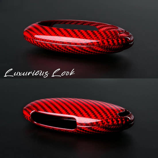 T-carbon Real Carbon Fiber Key Cover for Hyundai Ioniq 6 | Premium Protection Case