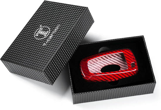 Premium Carbon Fiber Key Fob Cover for Ford F150 F250 F350 - Lightweight Protection Case