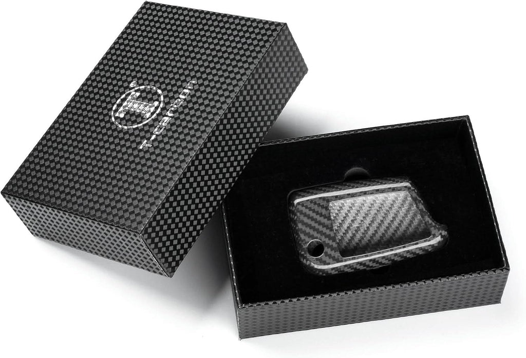 Carbon Fiber Key Fob Cover for VW Golf R GTI Jetta Passat 2019-2024 | Premium Key Case