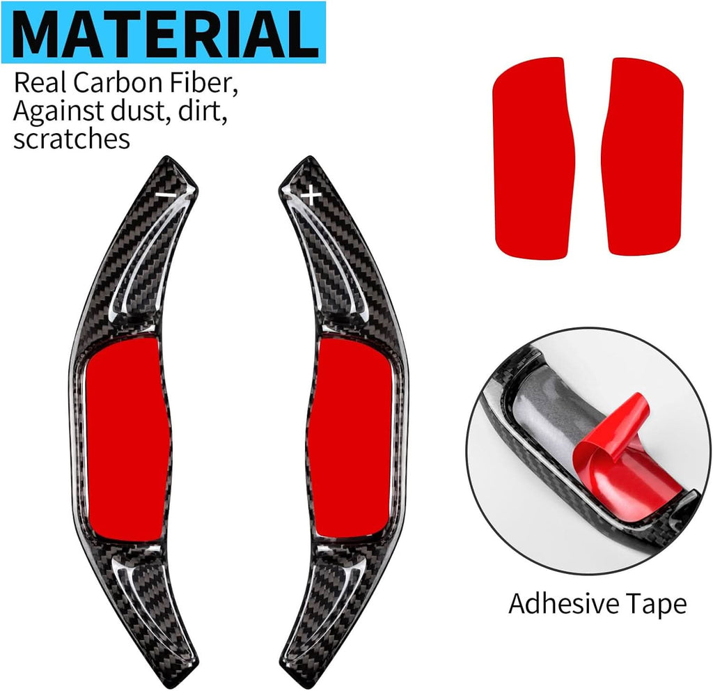 Carbon Fiber Paddle Shifter Extension for Toyota Camry, RAV4, Avalon, Corolla 2018-2023