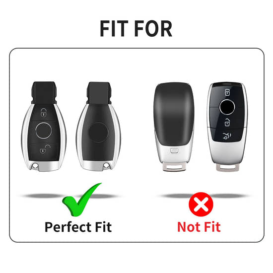 T-carbon Carbon Fiber Key Fob Cover Fits for Benz A B C E S G M V Class