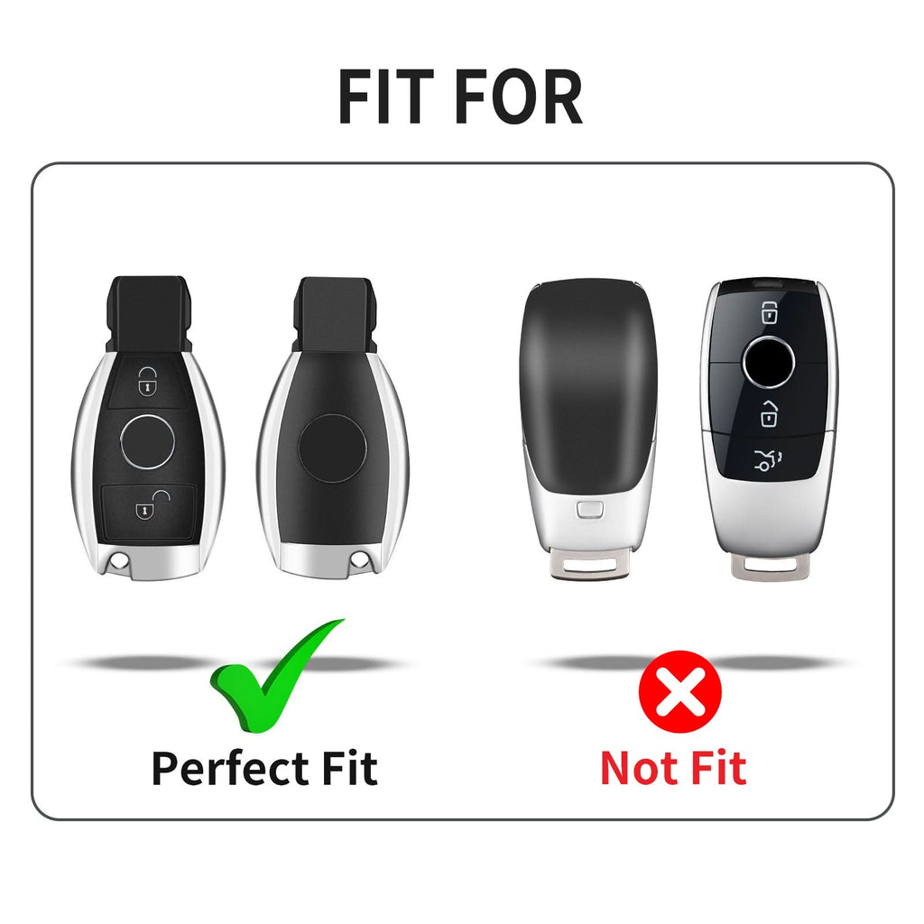 T-carbon Carbon Fiber Key Fob Cover Fits for Benz A B C E S G M V Class