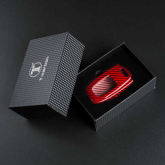 T-carbon Key Fob Cover Fits Audi A4