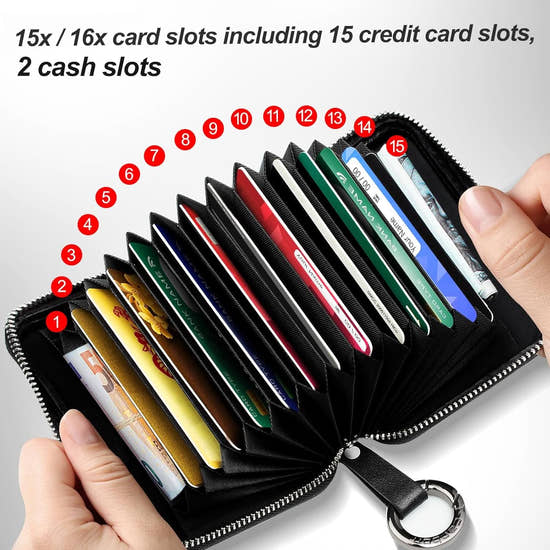 T-carbon Real Carbon Fiber Card Organizer Wallet