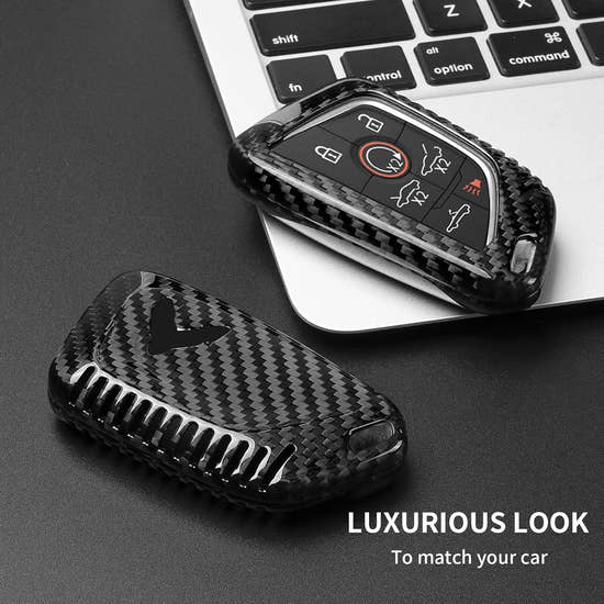 T-carbon Carbon Fiber Key Fob Cover Fits for Corvette C8
