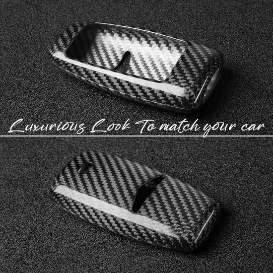 Key Fob Cover Compatible with Genesis - Premium Carbon Fiber Protection