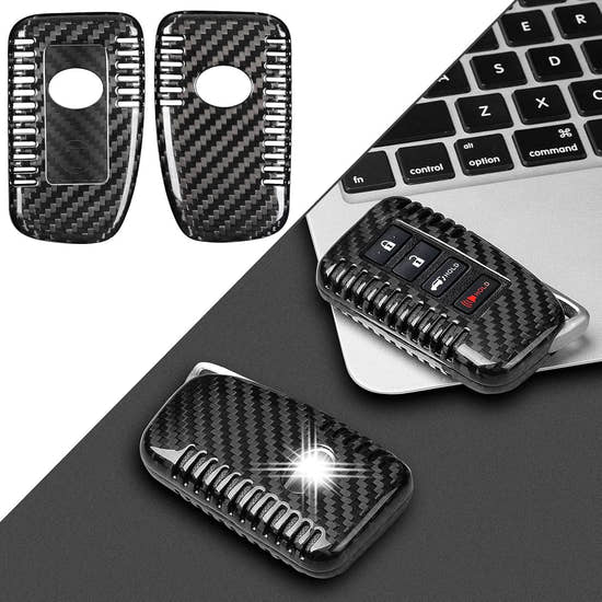 T-carbon Carbon Fiber Key Fob Cover Fits for Lexus LX570 RX450 RX350 RC300 IS350 GS LC