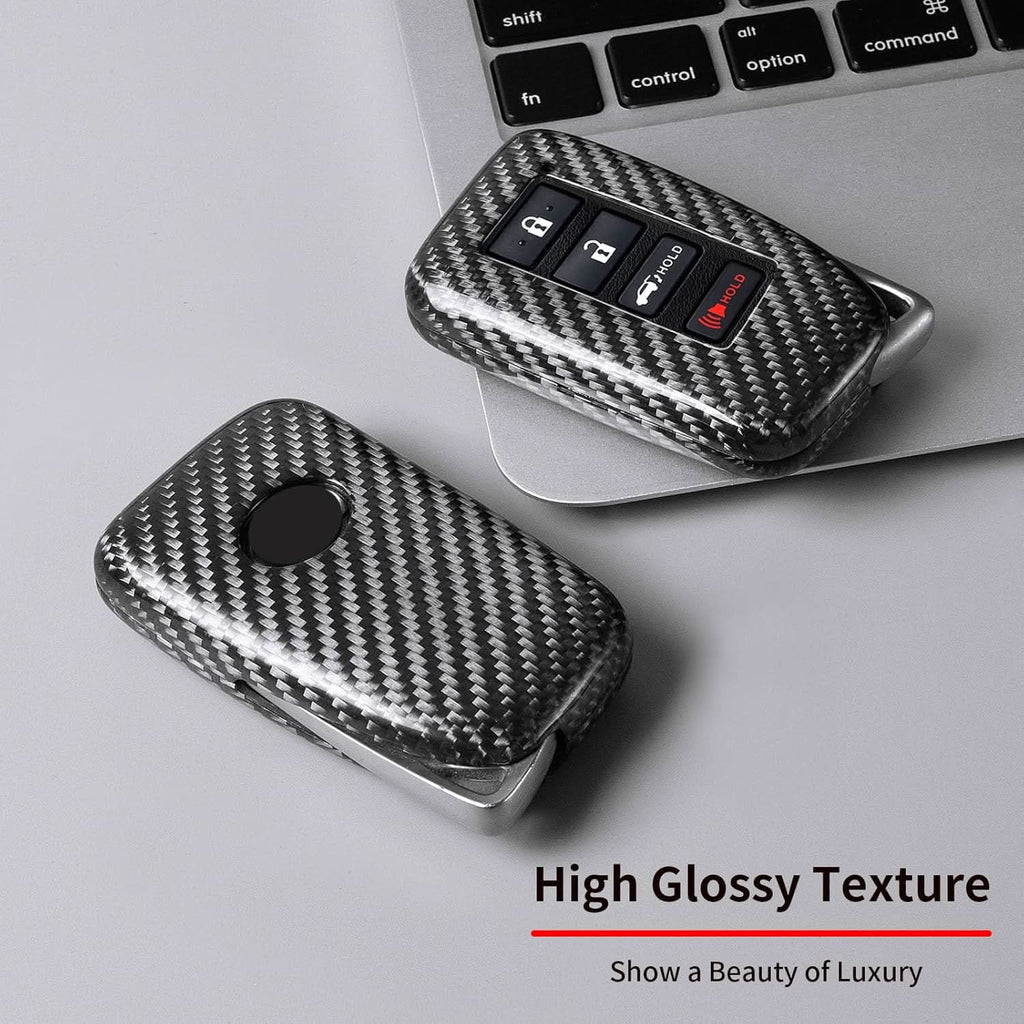 Carbon Fiber Key Fob Cover for Lexus LX570 RX450h RX350 IS350 GS LC RC | Premium Key Case