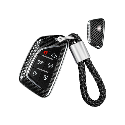 Carbon Fiber Key Fob Cover for Cadillac Escalade, CT4, CT5 2020-2024 | Premium Protection