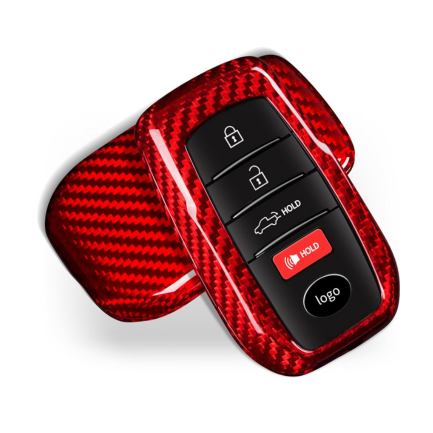 Premium Carbon Fiber Key Fob Cover for Toyota Tundra 2022-2024 | Sienna 2021-2023 | Sequoia 2023-2024
