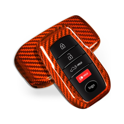 Premium Carbon Fiber Key Fob Cover for Toyota Tundra 2022-2024 | Sienna 2021-2023 | Sequoia 2023-2024