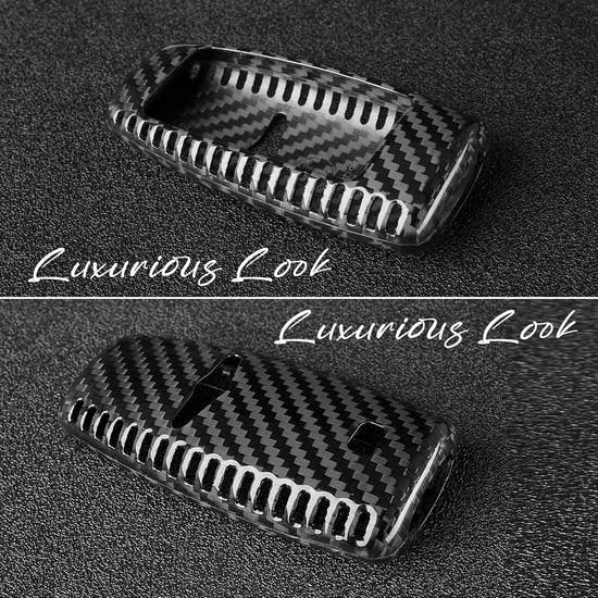 Key Fob Cover Compatible with Genesis - Premium Carbon Fiber Protection
