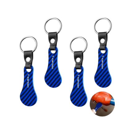 Carbon Fiber Fiber Shopping Cart Tokens Keychain - 4 Pack Quarter Holder Key Ring