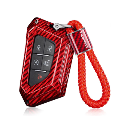 Glass Fiber Key Fob Cover for Cadillac Escalade, CT5, CT6, XT4, XT5, XT6 2020-2024