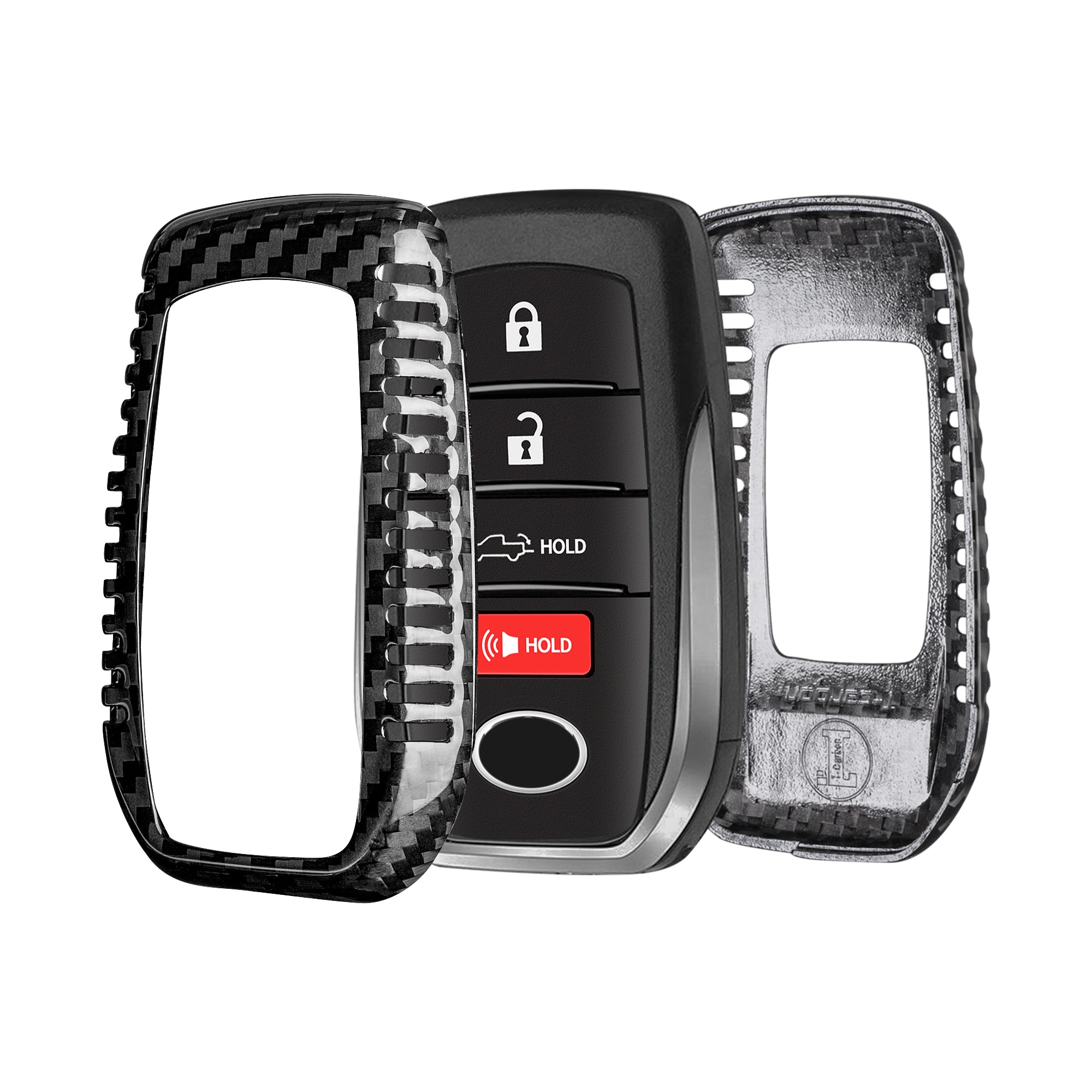 Key Fob Cover for Toyota Camry 2025-2026, Venza 2021-2025, RAV4 Prime, Land Cruiser, Fortuner, Hilux